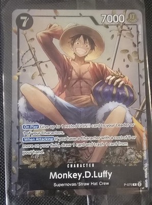 Monkey.D.Luffy (Tin Pack Set Vol. 2) P-075 One Piece Promo Card Foil 