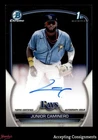 2023 Bowman Chrome Prospect Autographs #CPAJCR Junior Caminero 1st Rookie AUTO