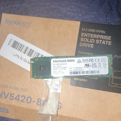 Synology SNV5420-800G 800GB M.2 2280 NVMe Internal SSD RoHS Compliant
