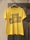 Vintage 1970s The Better Halves Yellow Single Stitch T-shirt L Cotton Blend