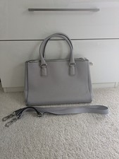 ABRO Frauenhandtasche groß, silber, Leder