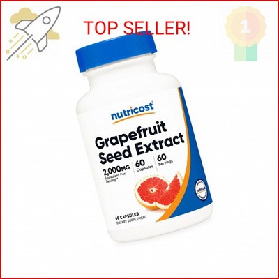 Nutricost Grapefruit Seed Extract 2,000mg Equivalent from 500mg of 4:1 Extract P