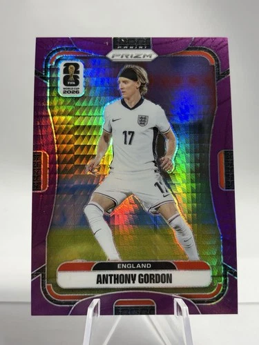 ANTHONY GORDON 2026 PANINI PRIZM FIFA WORLD CUP PURPLE HYPER #/299