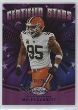 2025 Certified Certified Stars Mirror Purple 104/299 Myles Garrett #CST-MGT 5y7