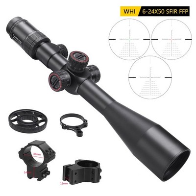 WestHunter WHI 6-24x50 SFIR FFP Jagdfernrohre Glasgeätztes Leuchtabsehen Optics