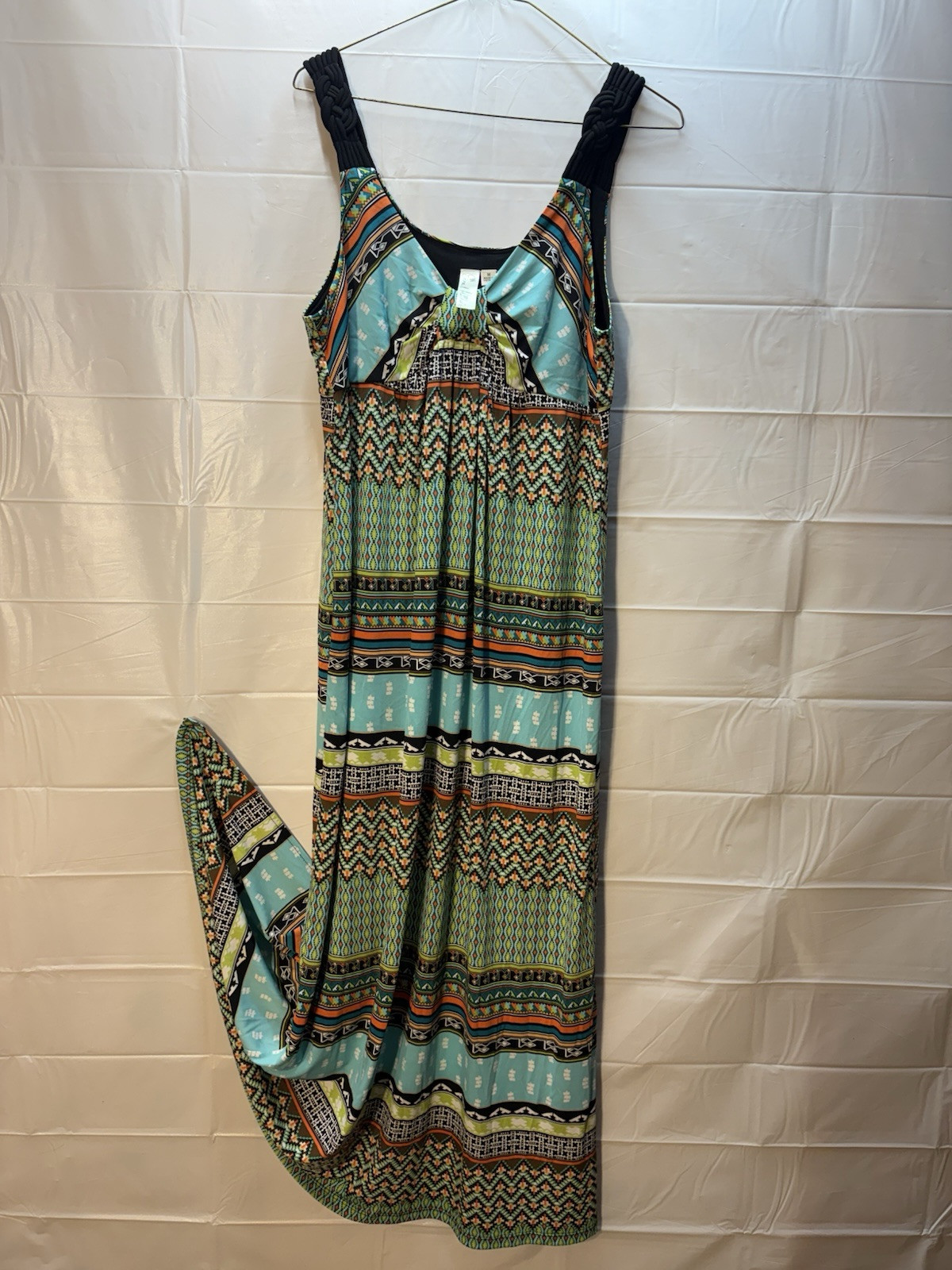 Emma & Michele Multicolor Sleeveless Maxi Dress in Eye-Catching Designs Size M Perfect for Summer Parties and Beach Events
