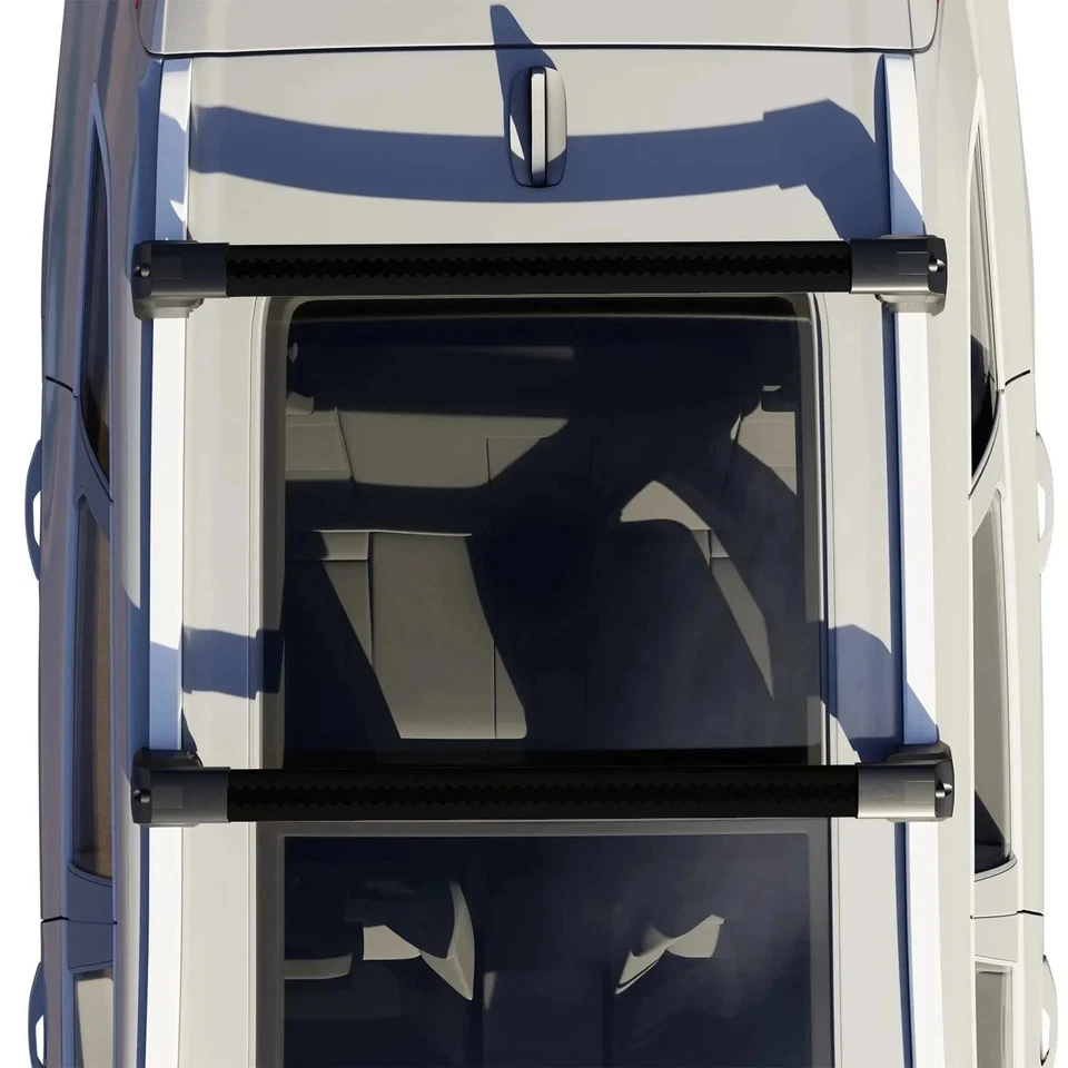 Roof Racks for Volvo V90 Cross Country (2017-2025) Lockable Crossbars - Black Foto 4 de 4