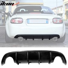 For 09-15 Mazda Mx-5 Miata Nc Nc2 Mda Style Rear Bumper Lip Diffuser W 4-fin Pu For 09-15 Mazda Mx-5 Miata Nc Nc2 Mda Style Rear Bumper Lip Diffuser W 4-fin Pu