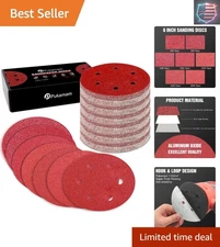 High-Performance 105 Pcs 6-inch Sanding Discs (60-400 Grit) for Home & Auto Use