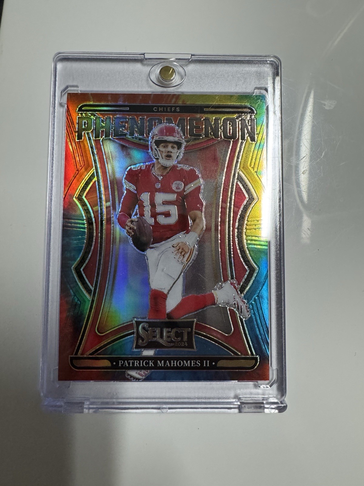 2024 Panini Select - Phenomenon Patrick Mahomes II #17 Tie-Dye Prizm /25