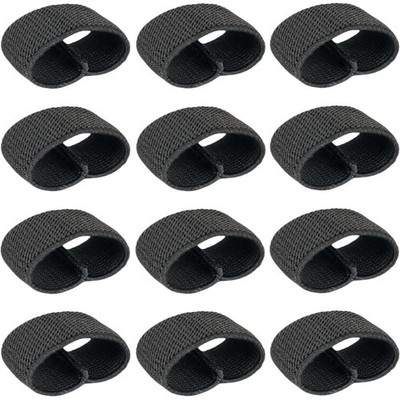Elastic Belt Keepers for Duty Belt Backpack Strap Keeper 1.5 in Black
