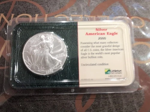 United States Silver American Eagle 2000 Bullion Littleton Coin Co. Uncirculated