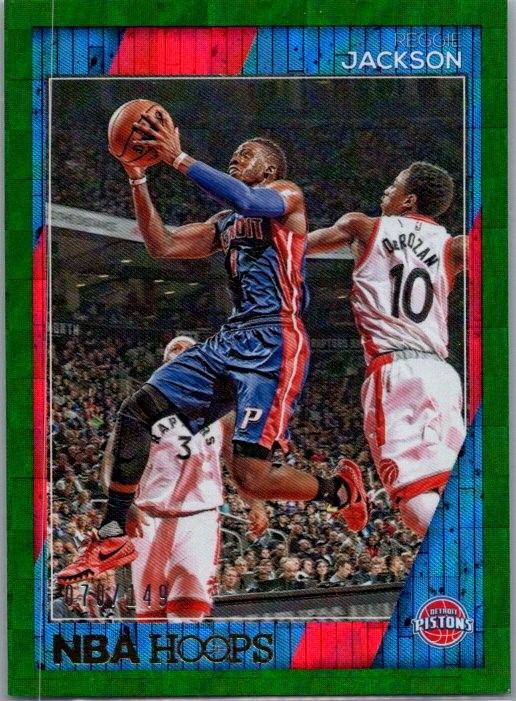 2016-17 Hoops #106 Reggie Jackson Green #/149