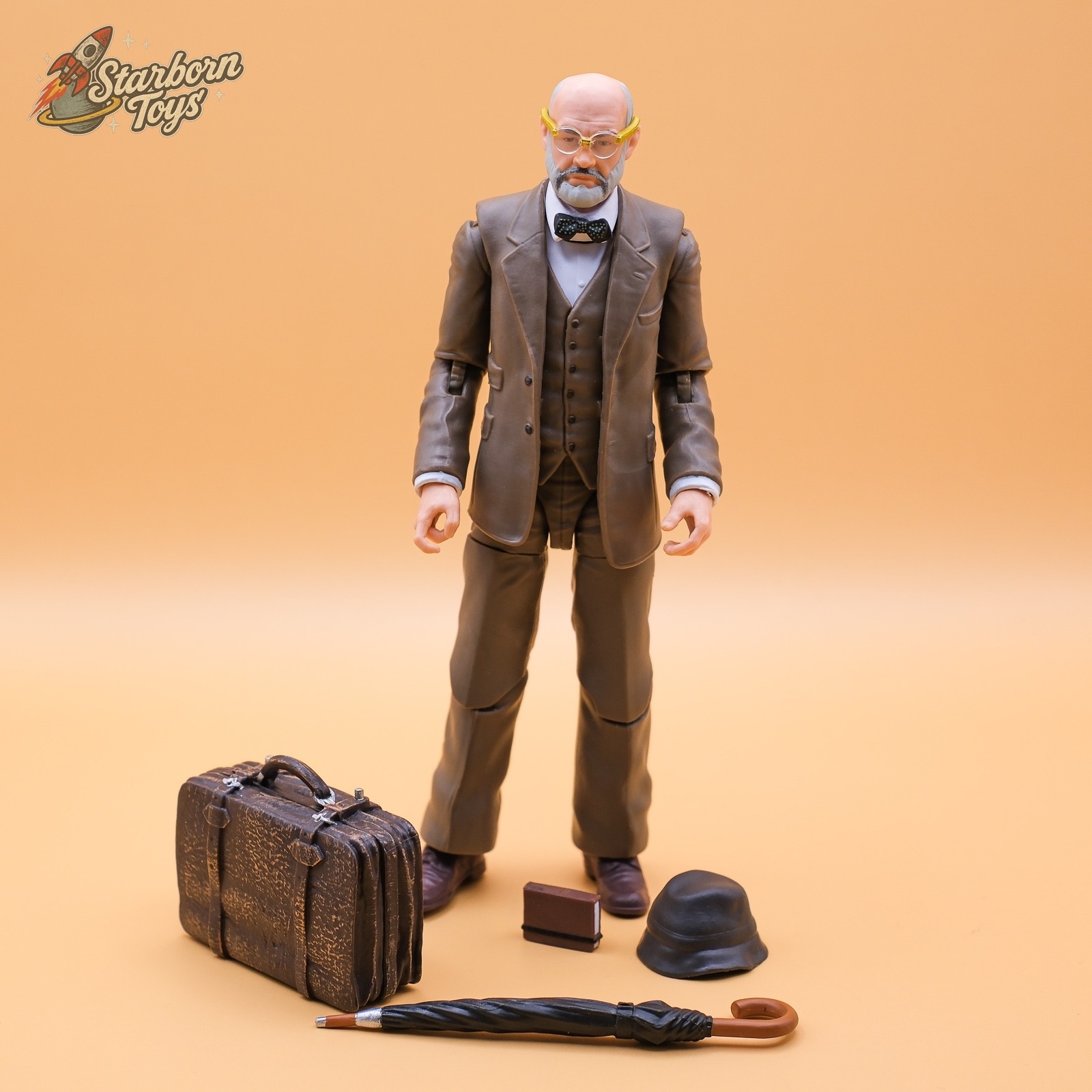 "FIGURA DE HENRY JONES SR 6"" SERIE DE AVENTURAS DE INDIANA JONES Y LA ÚLTIMA CRUZADA"
