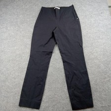 Everlane Pants Womens 2 Black Stretch Cotton Ankle Zip Slim Work Office