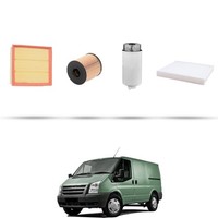 Hoffcar Set Service - 4 Filter FüR Ford Transit 2007 2.2 Tdci 63Kw Von 2006