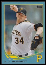 2013 Topps #234 A.J. Burnett Blue