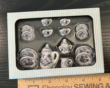 Miniature Ceramic Tea Cup Set 15 pieces