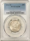 1913-D BARBER QUARTER - PCGS AU-58, FRESH & FLASHY