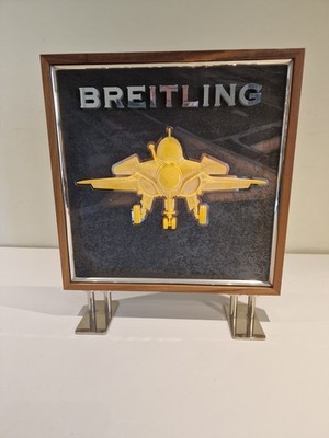 Breitling Händler 3D Ladenschild Sammlerstück Aufsteller Mancave