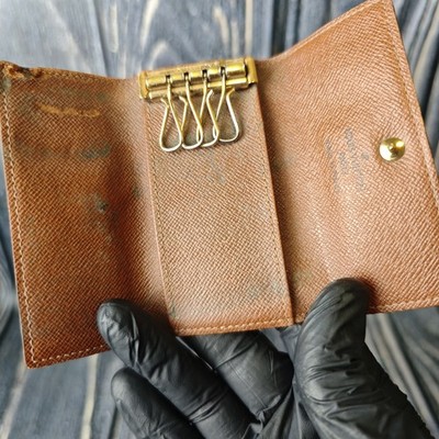 Louis Vuitton Monogram Schlüsselhalter Vintage LV Key Holder 1114