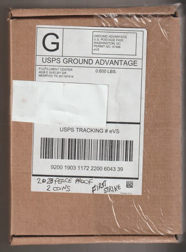 FIRST STRIKE (2) SETS 2023 S PEACE SILVER PROOF DOLLAR  23XL