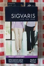 SIGVARIS Select Comfort Medical Compression Thigh Hi Suntan 863NM2W36 M2 New
