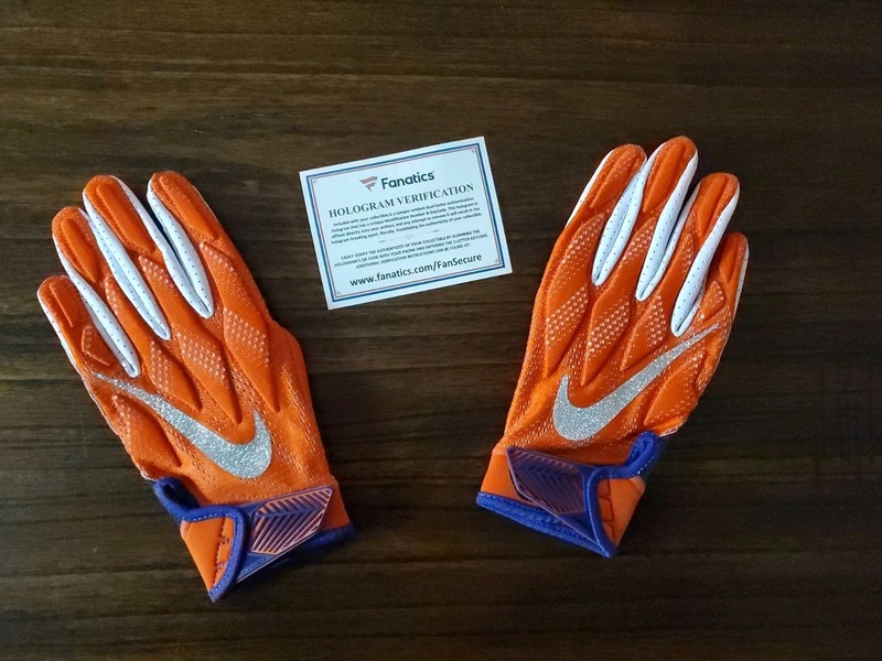 Clemson Nike Superbad Football Gloves National Championship Playoff Size Medium 