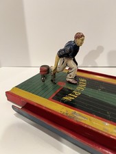 Vintage King Pin Bowling Game, Baldwin MFG Tin Lithographed Toy
