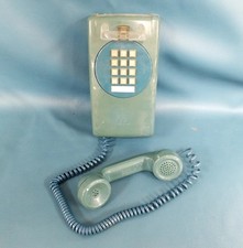 VTG Cortelco AT T Deep Teal Wall Mount Landline Push Button Telephone Untested