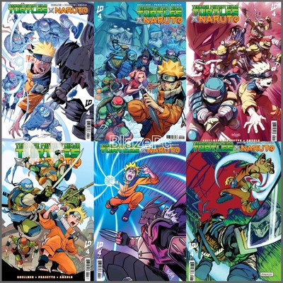 TMNT x Naruto #4 Cover A B C D Variant Set or 1:25 1:50 Options IDW NM
