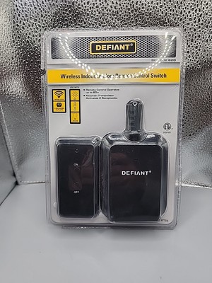 NEW Defiant Wireless Indoor/Outdoor Remote Control On/Off Switch w 2 Outlets