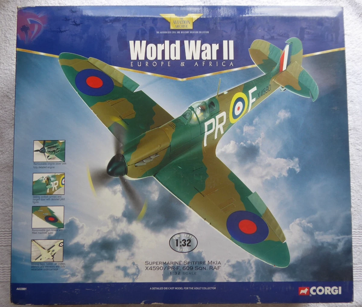 Corgi Spitfire 1:32 Contemporary Manufacture Aircrafts