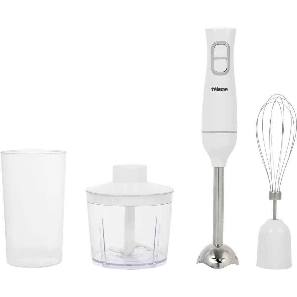 Mixeur plongeant 350W Tristar blanc pour soupes et veloutés