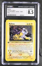CGC 8.5 Raikou 13/64 Neo Revelation 1st Edition Holo Pokemon Card