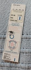 1986 American League Championship Series Game 1 Ticket Stub Boston Red Sox