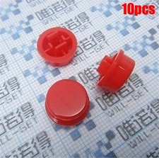 10Pcs Red Button For 12X12X7.3MM Micro Switch Es Pcb Tact Switch nn