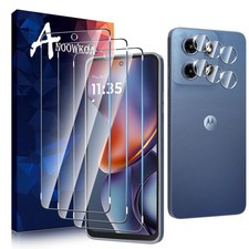 Anoowkoa 3-Pk Moto G 2025 5G Screen Protector 3-Pk Camera Lens Tempered G
