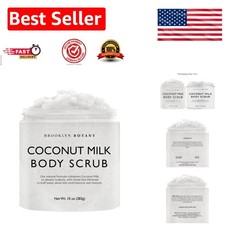 Moisturizing Coconut Milk Body Scrub - Fights Wrinkles and Stretch Marks - 10 oz
