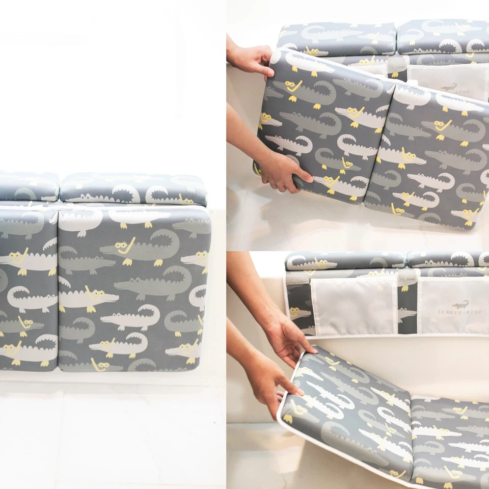 TENDERGATOR Juego de almohadillas para rodillas y reposacodos de baño para bebé para bañera gruesa⭐️⭐️⭐️⭐️⭐️⭐️⭐️⭐️ Foto 4 de 4