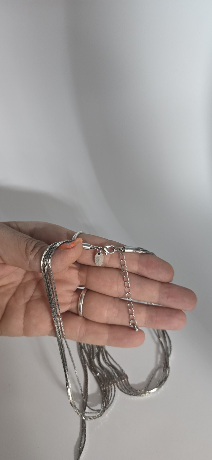 Silver Holidays Statement Necklace. Designers Vin… - image 4