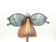 Vintage Status 8224 Matte Black Silver Oval Eyeglasses Sunglasses FRAMES ONLY