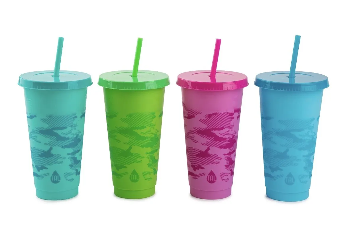 TAL Polypropylene Color Changing Cups 24 fl oz, Multi-Color, 4 Pack TAL  Camo