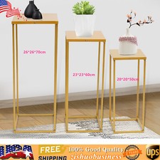 3PCS Golden Metal Stand Wedding Decoration Road Lead Flower Centerpieces Column
