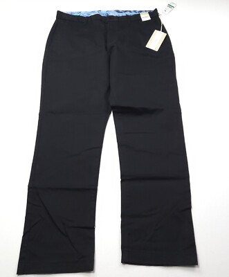 TOMMY BAHAMA PERFORMANCE TECH PANTS -35 30 -BLACK STRETCH TERRY MARLIN GOLF