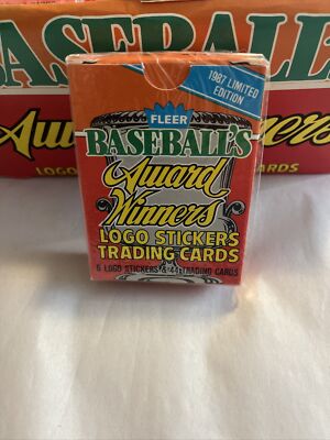 fleer baseball cards 1987 limited edition Vintage Baseball's Award Winners Factory Sealed Set - Complete 44 + 6 Stickers! Bo Jackson MLB Fleer 1987 Baseball Trading