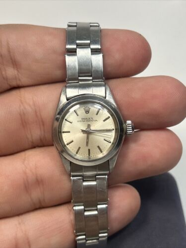 Vintage Ladies Rolex Oyster Perpetual Ref 6623 Stainless Steel Automatic Watch - Picture 1 of 16