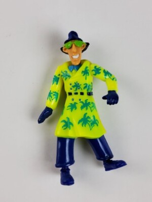 Inspector Gadget Burger King Vintage 1991 Action Figure 4'' Toy Yellow Coat