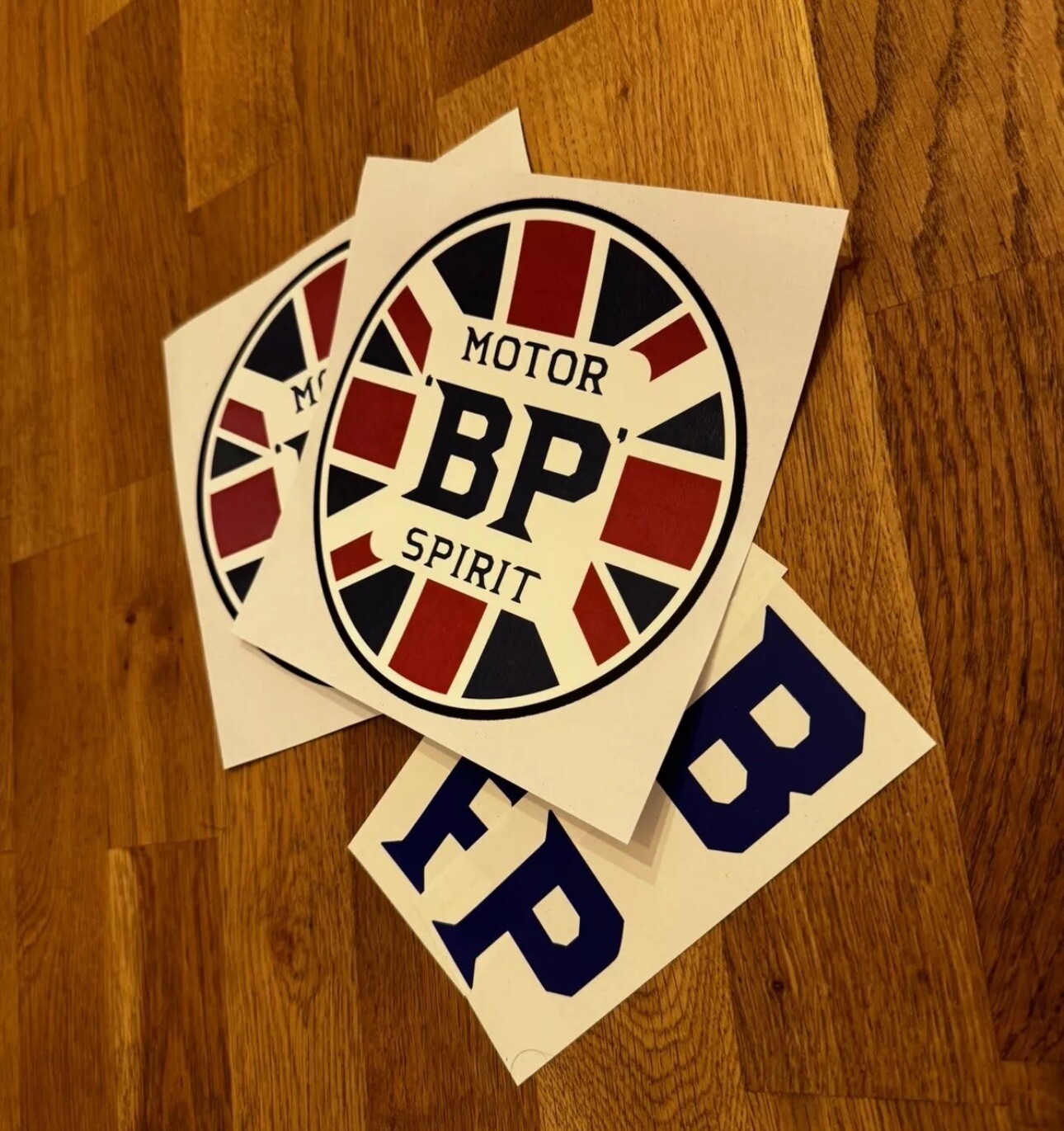 BP Motor Spirit Old Dirty Look Sticker Decal Pack 2 Gallon Petrol Oil ...