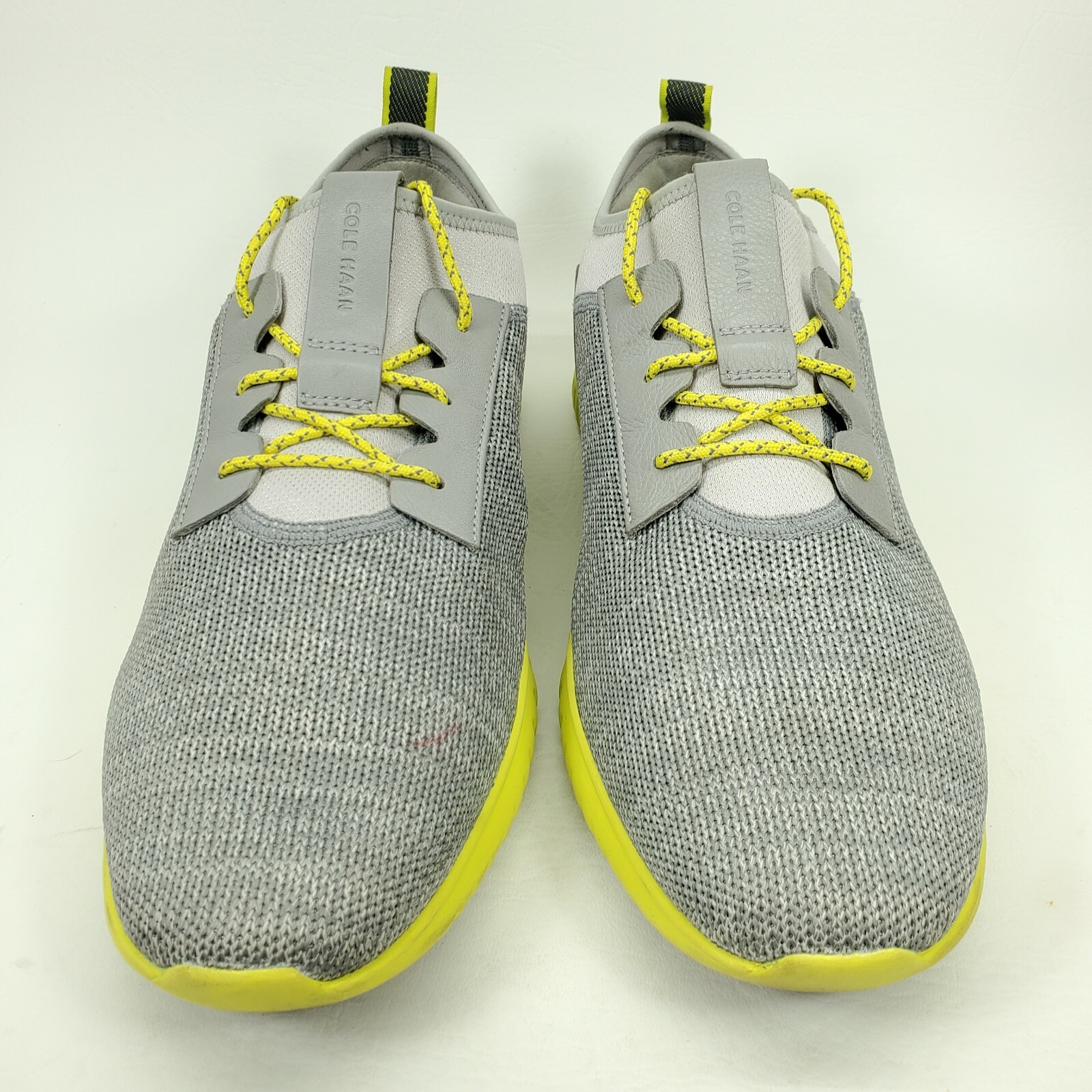 Cole Haan Grand Motion Shoes Knit Fashion Sneaker C31335 Grey/Volt Mens ...